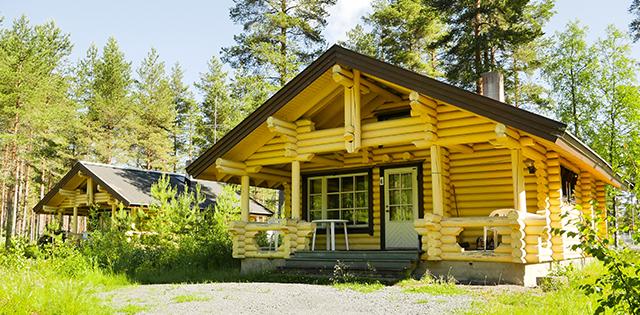 kalajärven lomakylän Mökki siajitsee lähellä Kalajärveä