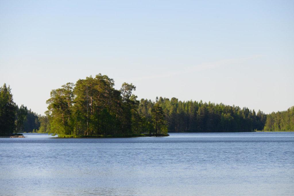 Saari keskellä järveä