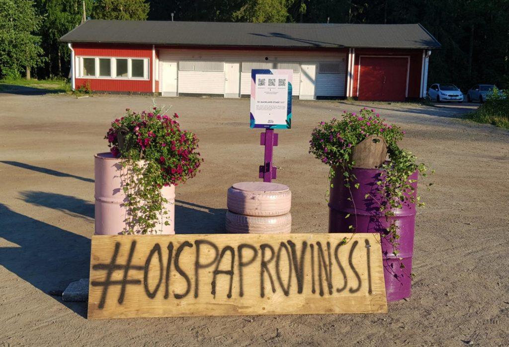 #oispaprovinssikyltti Törnävällä Provinssin-alueella päälavan kohdalla