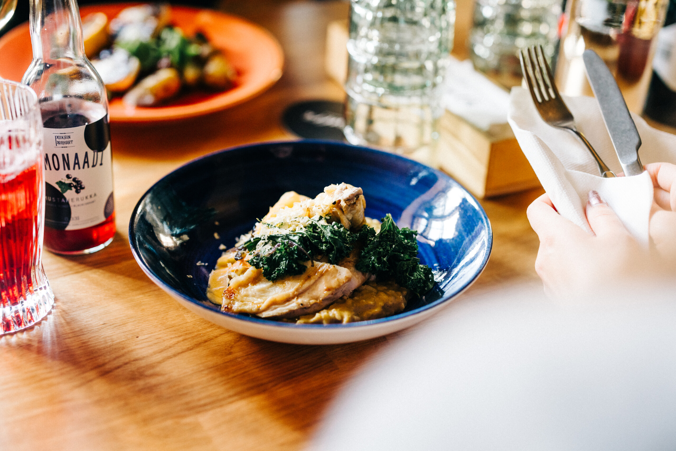 Ravintola-annos Äärellä-ravintolassa Seinäjoella.